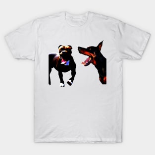 Pitbull and Doberman T-Shirt